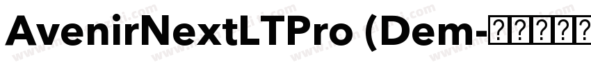 AvenirNextLTPro (Dem字体转换
